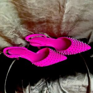 Studded Hot Pink Gianni Bini Pumps